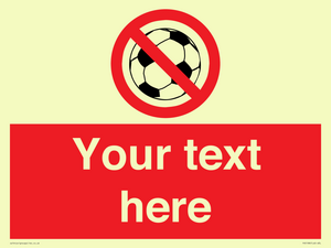 Custom No Ball Games Sign